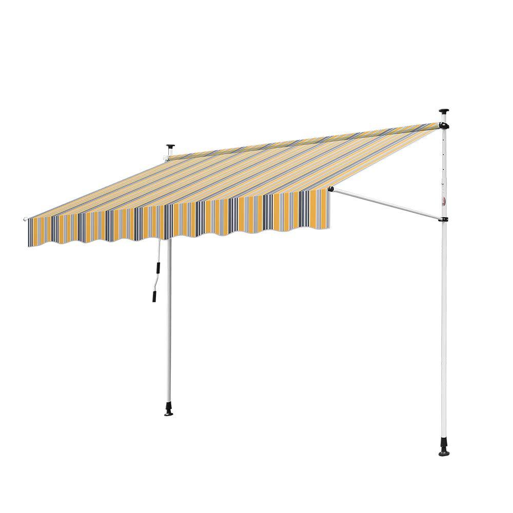 markisen guenstig Wolketon Onlineshop Günstig Kaufen Gelenkarmmarkise 1.2 * 3.5m UV-beständig Einziehbar (Gelb Blau)