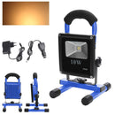 Wolketon Onlineshop Günstig Kaufen Akku Baustrahler LED Flutlicht Fluter Lampe Außen Strahler 10W Warmweiß(Blau)