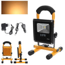 Wolketon Onlineshop Günstig Kaufen LED Flutlicht Fluter Lampe Außen Strahler Baustrahler Akku-Strahler 10W Warmweiß(Gelb)