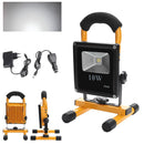 Wolketon Onlineshop Günstig Kaufen LED Flutlicht Fluter Lampe Außen Strahler Baustrahler Akku-Strahler 10W Kaltweiß(Gelb)