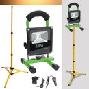 Wolketon Onlineshop Günstig Kaufen 10W LED Warmweiß Grün Akku Strahler Mit Teleskop-Stativ