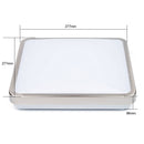 Online Shop Vingo 12W Alu-matt Eckige LED Deckenleuchte (Kaltweiß/Warmweiß)