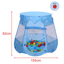 Hengda klappbar blau Zelt Kinderzelt mit 100 Bällen Navy Pop Up Faltbarer Ball Pool Cottage