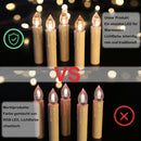 LED Weihnachtskerzen kabellos Warmweiß & RGB Kerzen mit Timer 10-50x