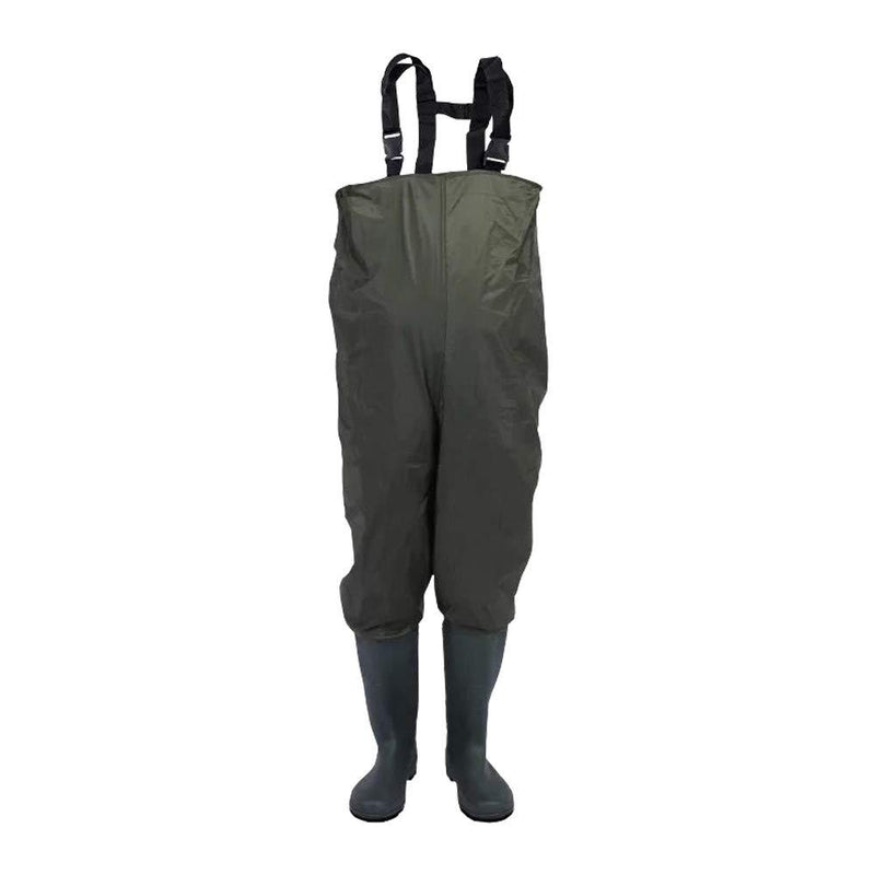 Wolketon Onlineshop Günstig Kaufen Wathose Angelnhosen Wasserdicht Fischer Teichhose Gummi mit Stiefel Gr.44/45