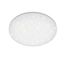 16W Weiß Runde LED-Deckenleuchte mit Starlight-Effekt Vingo