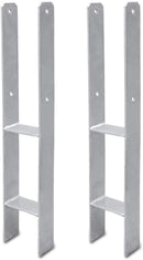 Wolketon Onlineshop Günstig Kaufen 2 Stück 91mm H-Pfostenträger  H-Anker Feuerverzinkt,  Pfostenanker