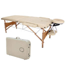 Wolketon Onlineshop Günstig Kaufen Beige Mobile Massageliege Klappbar mit Kopfstütze Höhenverstellbar