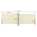 hengda-seitenmarkise-180x600cm-beige-sonnenschutz-sichtschutz