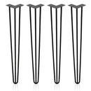 Wolketon Onlineshop Günstig Kaufen 4er Hairpin Legs Schreibtisch Tischbeine 45cm 3 stange