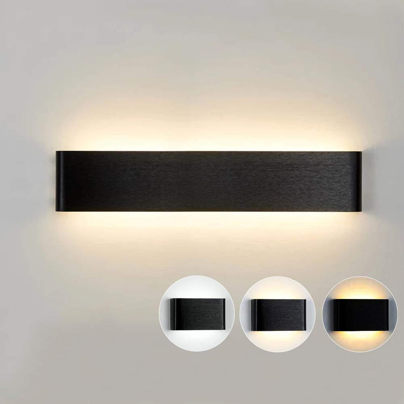 Wolketon Onlineshop Günstig Kaufen 36W Farbwechsel Schwarz LED Wandleuchte Modern Wandlampe