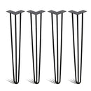 Wolketon Onlineshop Günstig Kaufen 4er Hairpin Legs Schreibtisch Tischbeine 40cm 3 stange