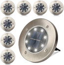 Wolketon Onlineshop Günstig Kaufen Solar Bodenleuchte 8 LEDS Garten Grid Design Shell Solar Bodenleuchten Aussen Wasserdichte Solarleuchten Garten