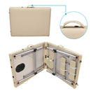 hengda-beige-tragbare-massageliege-einfache-installation-2-zonen-klappbar-mit-kopfstutze-hohenverstellbar-aluminium-fussen-5cm