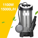 Wolketon Onlineshop Günstig Kaufen 1100W Tauchpumpe Schmutzwasser Automatik und Dauerbetrieb Gartenpumpe