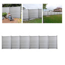 Wolketon Onlineshop Günstig Kaufen WPC Sichtschutz Zaun Grau (6 Zaun inkl. 7 Pfosten)