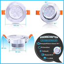 Wolketon Onlineshop Günstig Kaufen 10x Runde LED Panel Farbwechsel 3 in 1 Einbauleuchte Deckenstrahler