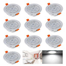 Wolketon Onlineshop Günstig Kaufen® 10 Set 7W LED Einbauleuchte Einbau Strahler LED Strahler Beleuchtung Kaltweiß [Energieklasse A++]