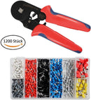 Wolketon Onlineshop Günstig Kaufen Crimpzangen Aderendhülsen Set Mit 1200 Stück Aderendhülsen Tool Kit 0,25-10,00 qmm