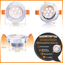 Wolketon Onlineshop Günstig Kaufen 10x Runde LED Panel Farbwechsel 3 in 1 Einbauleuchte Deckenstrahler