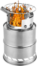 Wolketon Onlineshop Günstig Kaufen Campingkocher Holzofen Tragbar Klapp und Edelstahl Herd