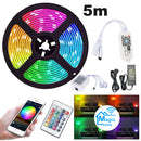 Wolketon Onlineshop Günstig Kaufen LED Streifen 5m RGB LED Strips, LED Band Sync mit Musik, IP65 Wasserdicht, mit WiFi RGB Controller für Android/IOS System