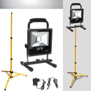 Wolketon Onlineshop Günstig Kaufen 30W LED Kaltweiß Schwarz Akku Strahler Mit Teleskop-Stativ