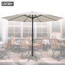 Wolketon Onlineshop Günstig Kaufen 3.5m Beige Sonnenschirm Höhenverstellbare Gartenschirm Marktschirm