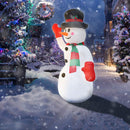 Wolketon Onlineshop Günstig Kaufen 240cm Aufblasbarer Schneemann LED Beleuchtet Weihnachtsdekoration inkl. Befestigungsmaterial