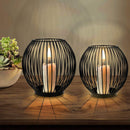 Wolketon Onlineshop Günstig Kaufen Kerzenständer Oval Schwarz Kerzenhalter Kerzenständer Stabkerzen Kerzenständer Eisen Kerzenständer