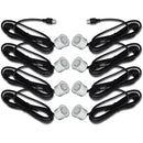 Einparkhilfe 8 Sensoren Auto Rückfahrwarner Rückfahrsystem Parksensoren Silber KFZ PKW PDC