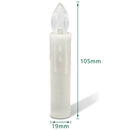 LED Weihnachtskerzen kabellos Warmweiß & RGB Kerzen mit Timer 10-50x