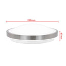 12W Vernickelt Runde LED Deckenleuchte (Weiß/Warmweiß/Farbwechsel)