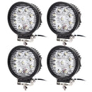 Wolketon Onlineshop Günstig Kaufen 4X 27W LED Scheinwerfer Runde Arbeitsscheinwerfer mit 9 LEDs Rückfahrscheinwerfer