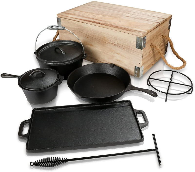 Wolketon Dutch Oven Feuertopf Gusseisen Gusstopf Feuerkessel