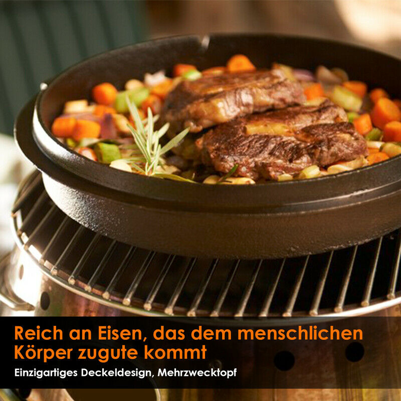 Wolketon Dutch Oven Feuertopf Gusseisen Gusstopf Feuerkessel