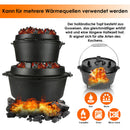 Wolketon Dutch Oven Feuertopf Gusseisen Gusstopf Feuerkessel