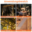 Wolketon LED Eisregen Lichterkette Lichtervorhang 200/400/600 LEDs