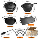 Wolketon Dutch Oven Feuertopf Gusseisen Gusstopf Feuerkessel