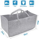 Wolketon 2x Filztasche Aufbewahrungskiste Brennholzkorb Faltbar