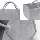 Wolketon 2x Filztasche Aufbewahrungskiste Brennholzkorb Faltbar