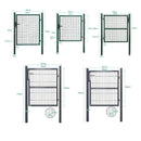 Wolketon Gartentür Zaun Verzinkt Stahlrohr Zäune Tür 100/125/160 cm