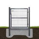 Wolketon Gartentür Zaun Verzinkt Stahlrohr Zäune Tür 100/125/160 cm