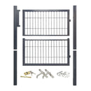 Wolketon Gartentür Zaun Verzinkt Stahlrohr Zäune Tür 100/125/160 cm