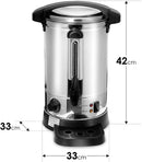 Wolketon 8 Liter Glühweinkocher Heißgetränkespender Edelstahl