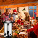 Wolketon 8 Liter Glühweinkocher Heißgetränkespender Edelstahl