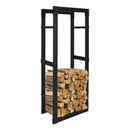 Wolketon Kaminholzregal Metall Kaminholzständer 100*40*25CM