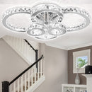 Wolketon LED Kristall Deckenleuchte metall 96w Dimmbar