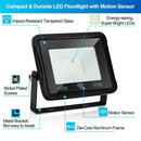 Wolketon LED Fluter mit Bewegungsmelder IP66 10W - 50W