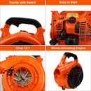 Wolketon Benzin Laubsauger 50L 3in1 Funktion Laubbläser